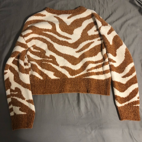 Lulus Zebra Sweater - Picture 2 of 4